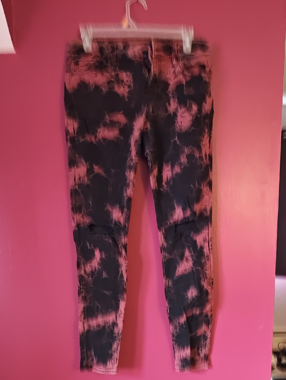 Blackheart Red and Black Skinny Jeans